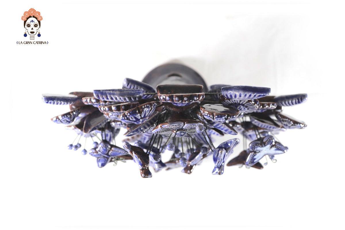 Cruz Azul vidriada de 33 cm. - 13 in.