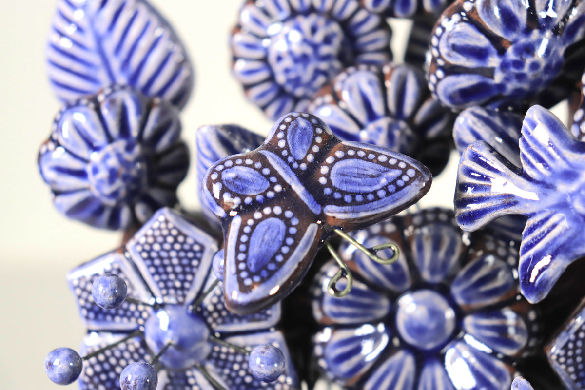 Cruz Azul vidriada de 33 cm. - 13 in.