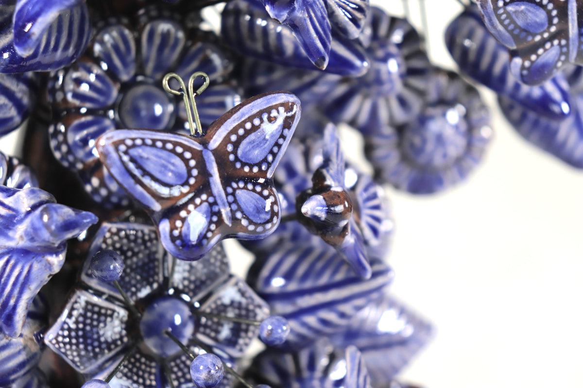 Cruz Azul vidriada de 33 cm. - 13 in.