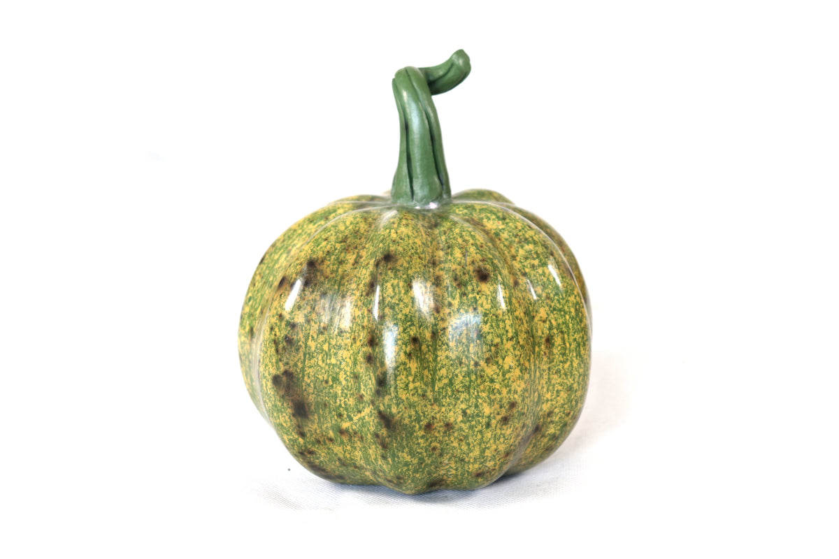 Set 3 Calabazas Artesanales Decorativas Verdes - 22 cm - 8.7 in. Calabaza