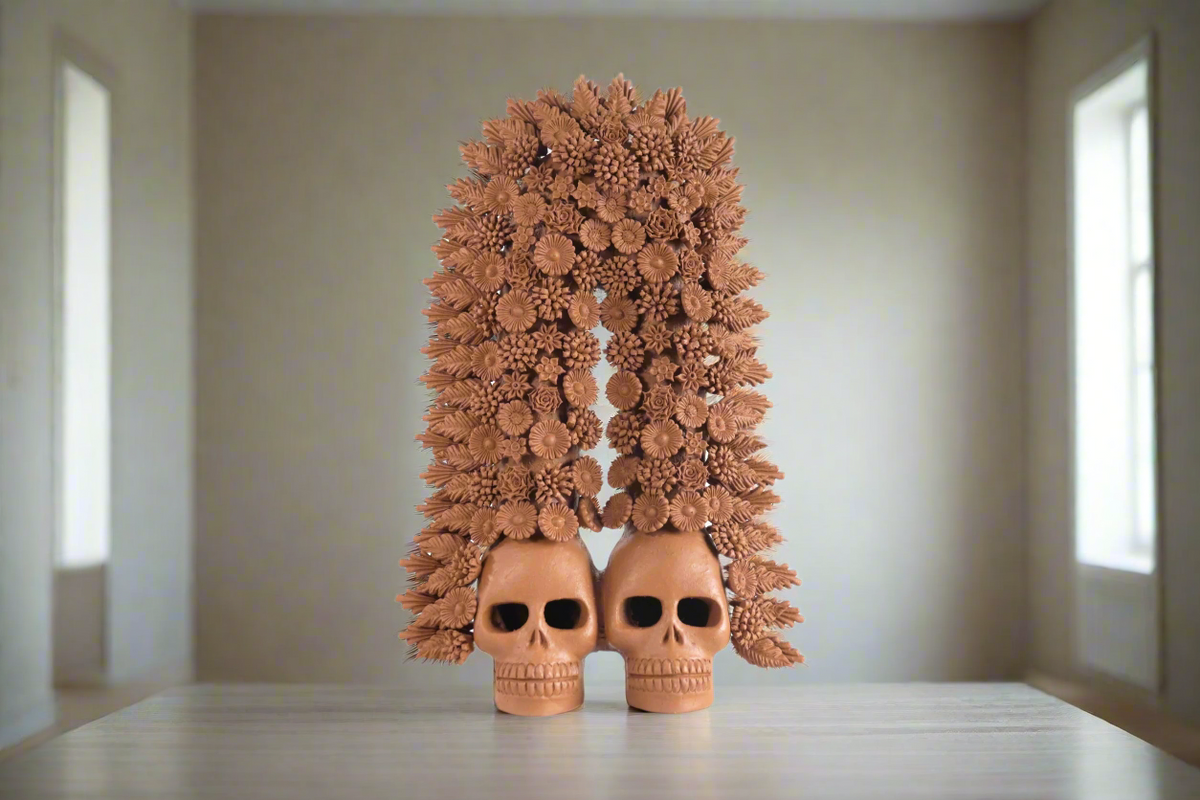 Arco de calaveras y flores - 42 cm. 16.5 in.