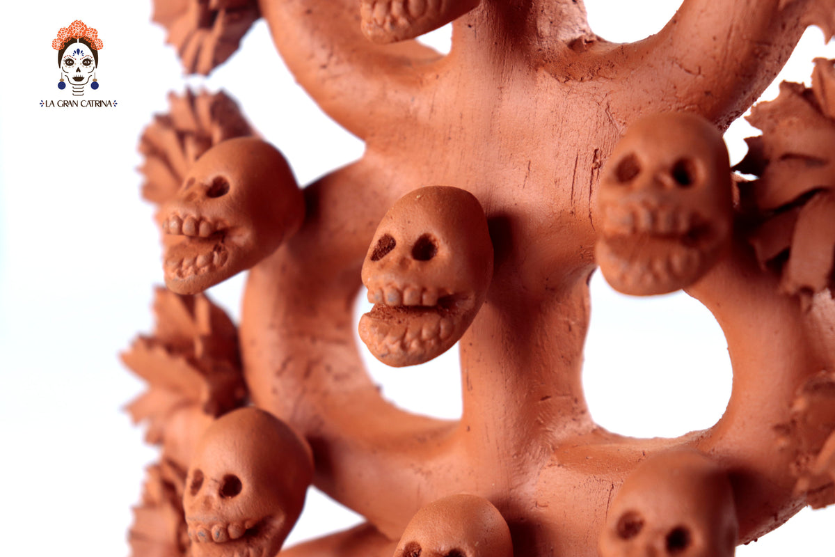 Árbol de la vida - Barro natural - 27 cm. 10.6 in. - Sobre Pedido