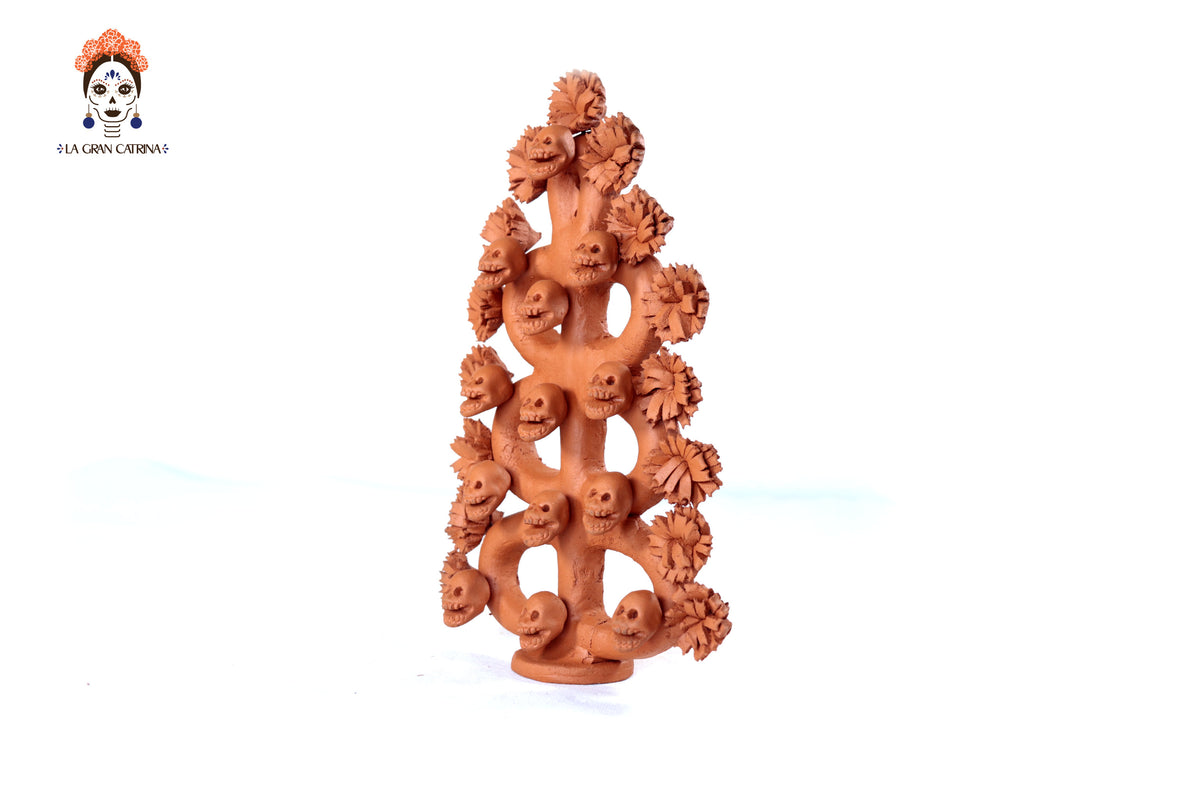 Árbol de la vida - Barro natural - 27 cm. 10.6 in. - Sobre Pedido