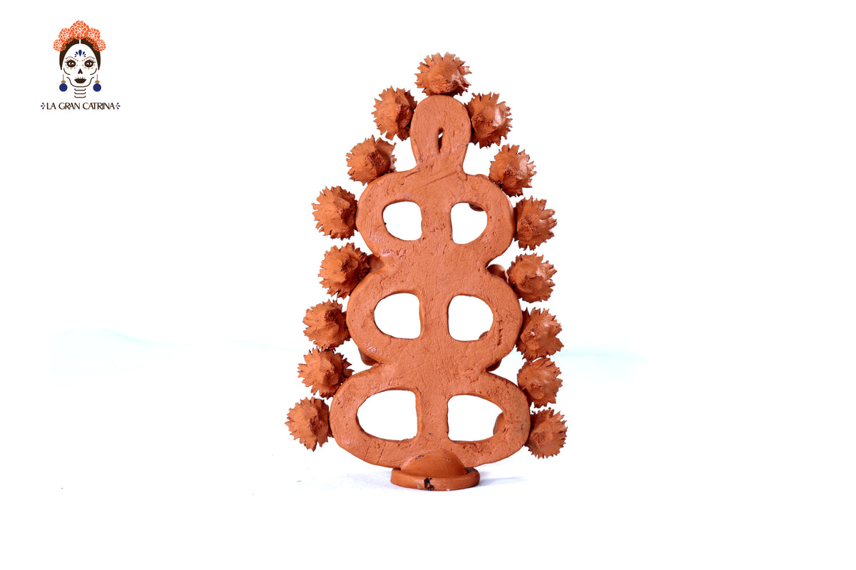 Árbol de la vida - Barro natural - 27 cm. 10.6 in. - Sobre Pedido