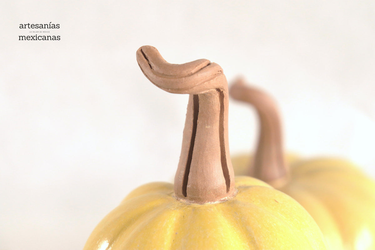 Juego de 3 calabazas amarillas Calabaza