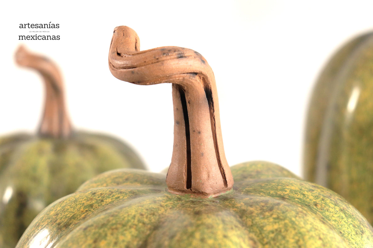 Juego de 3 calabazas verde ll Calabaza