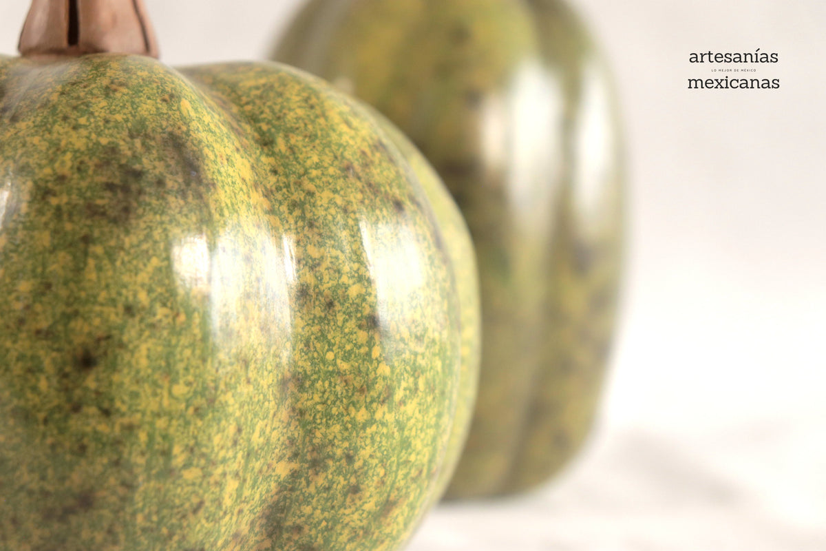 Juego de 3 calabazas verde ll Calabaza