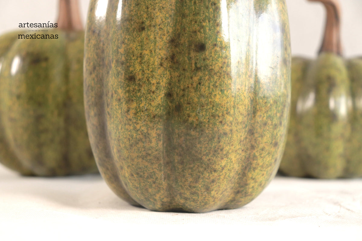 Juego de 3 calabazas verde ll Calabaza
