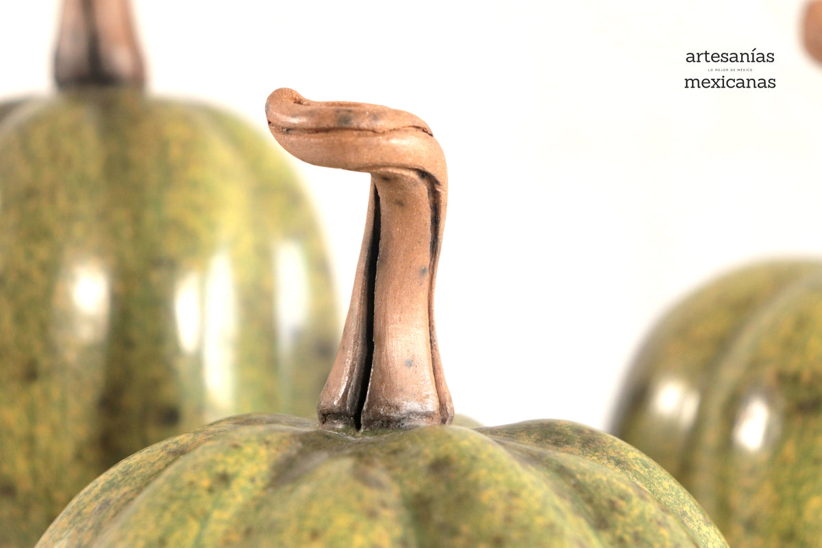 Juego de 3 calabazas verde ll Calabaza