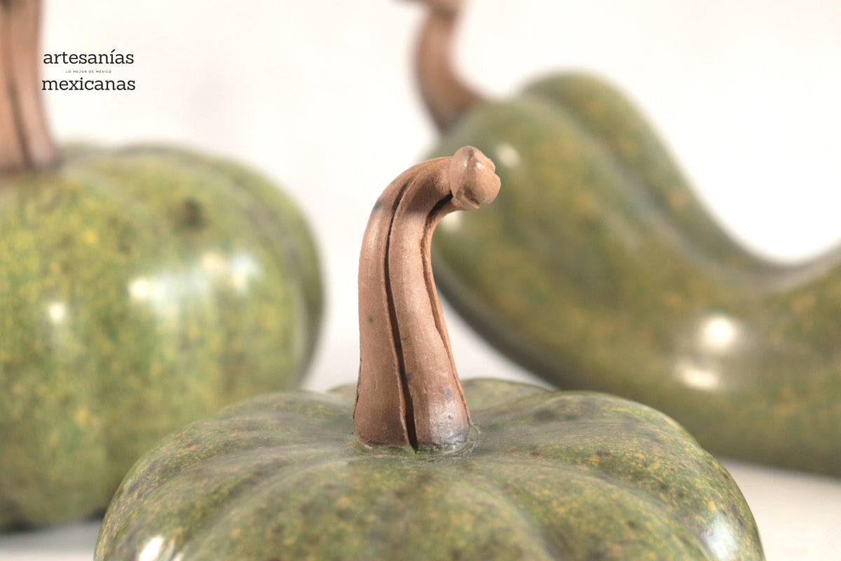 Juego de 3 calabazas verde l Calabaza