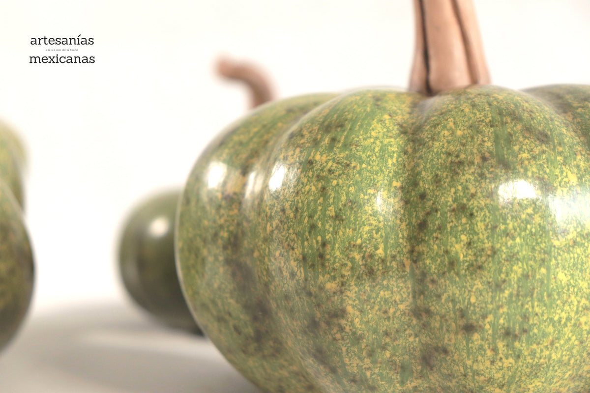Juego de 3 calabazas verde l Calabaza