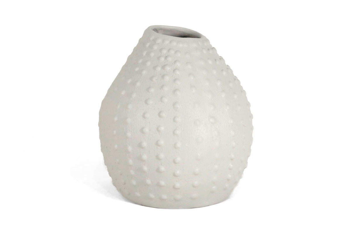 Jarrón decorativo texturizado - Coral - 22 cm. Artesanía