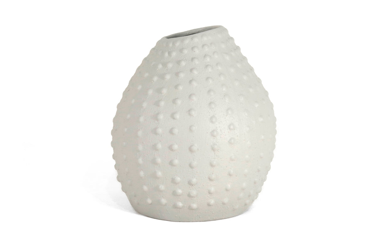 Jarrón decorativo texturizado - Coral - 22 cm. Artesanía