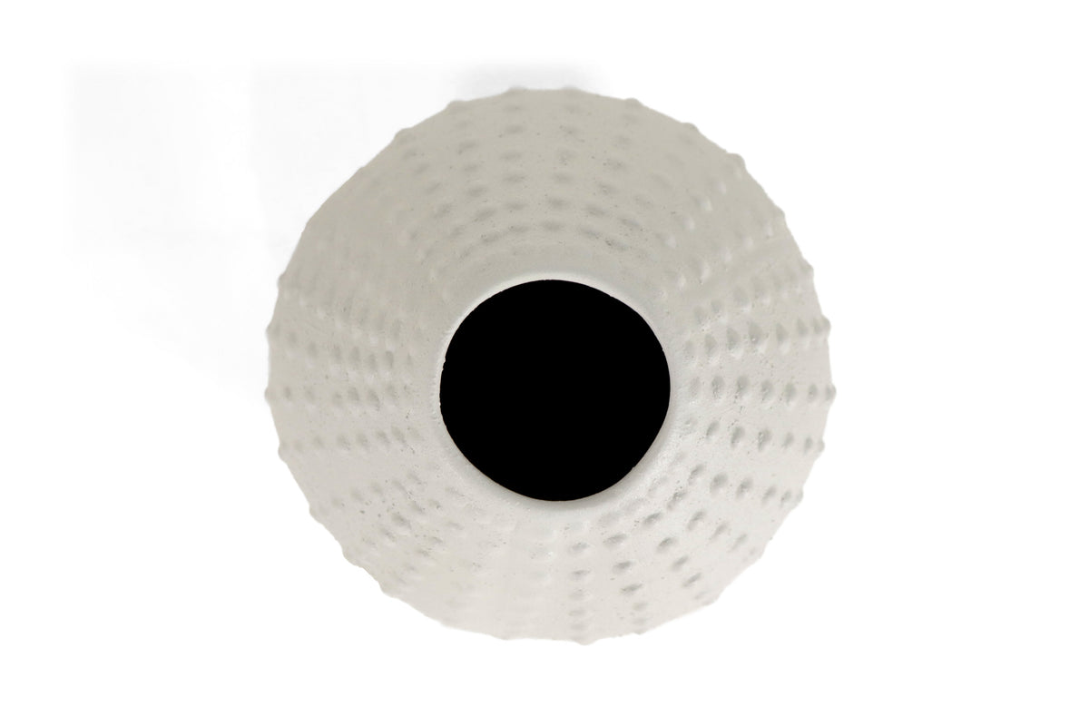 Jarrón decorativo texturizado - Coral - 22 cm. Artesanía