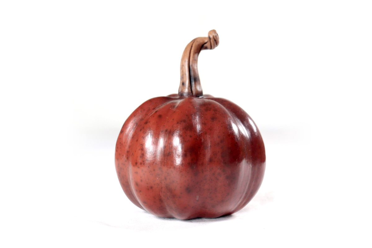 Juego de 3 calabazas rojizas - 25 cm. 9.8 in. Calabaza