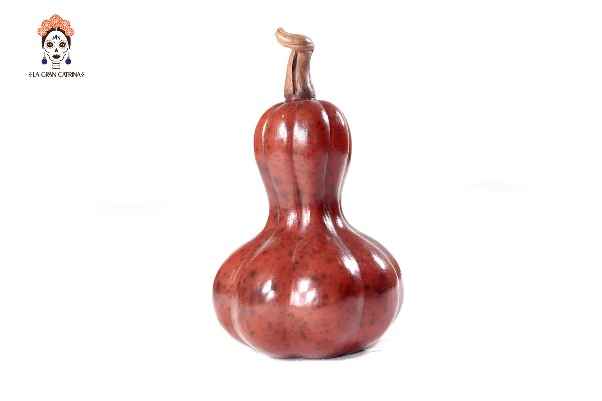 Juego de 3 calabazas rojizas - 25 cm. 9.8 in. Calabaza