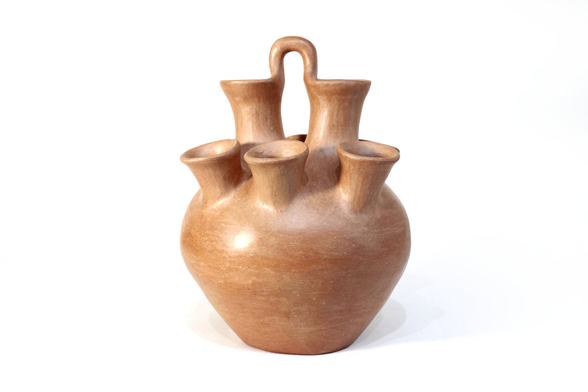 Vasija Mixe Ancestral con 8 bocas - 27 Cm. 10.6 In. Mixe