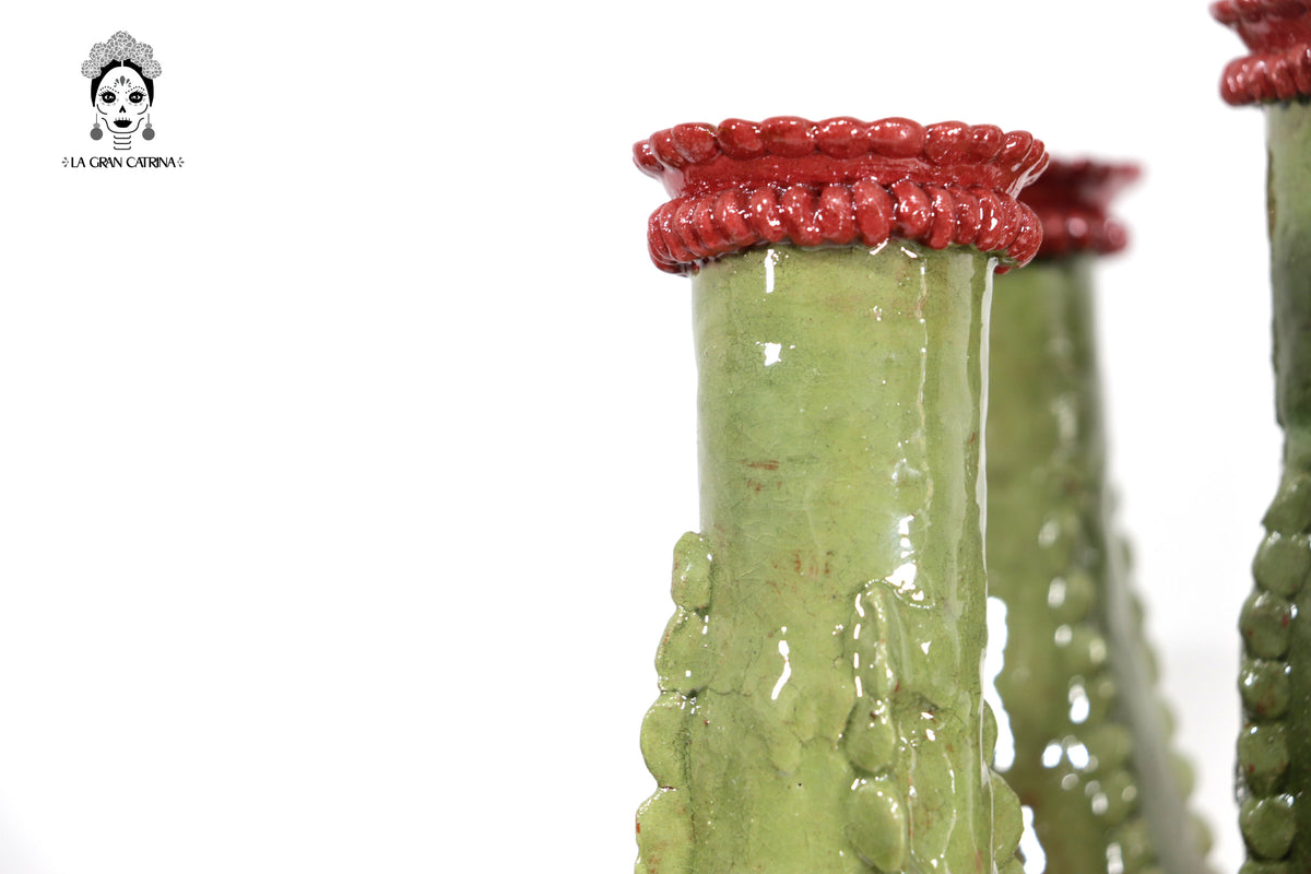 Candelero Nopal Olivo - 44 cm 17.3 in Candelabros
