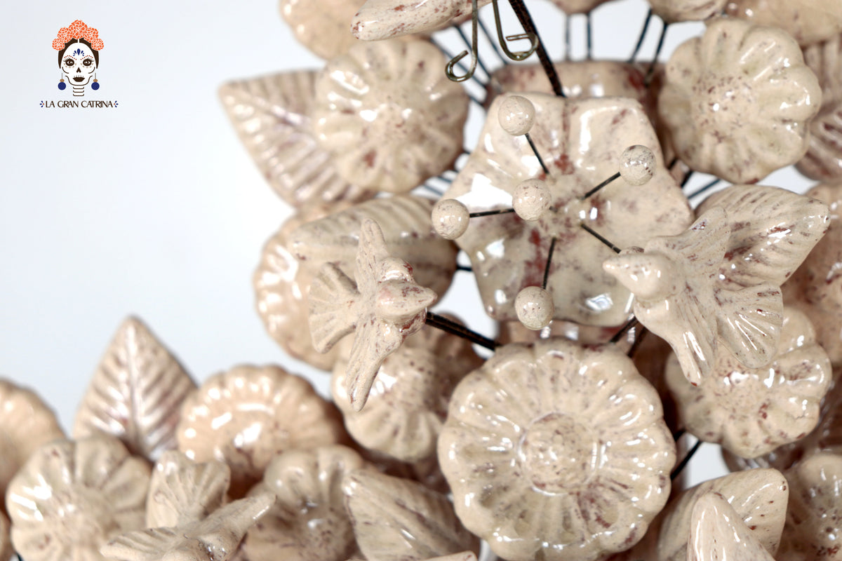 Cruz vintage vidriada de 40.5 cm. 15.9 In.