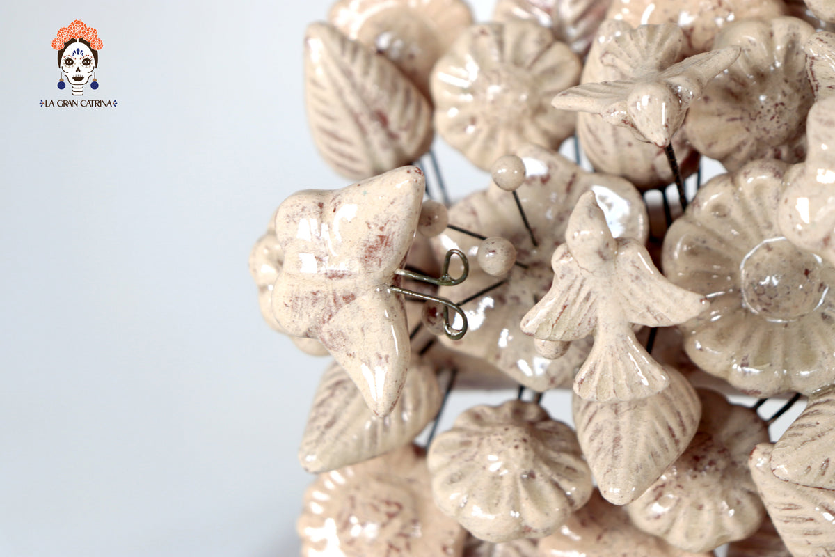 Cruz vintage vidriada de 40.5 cm. 15.9 In.