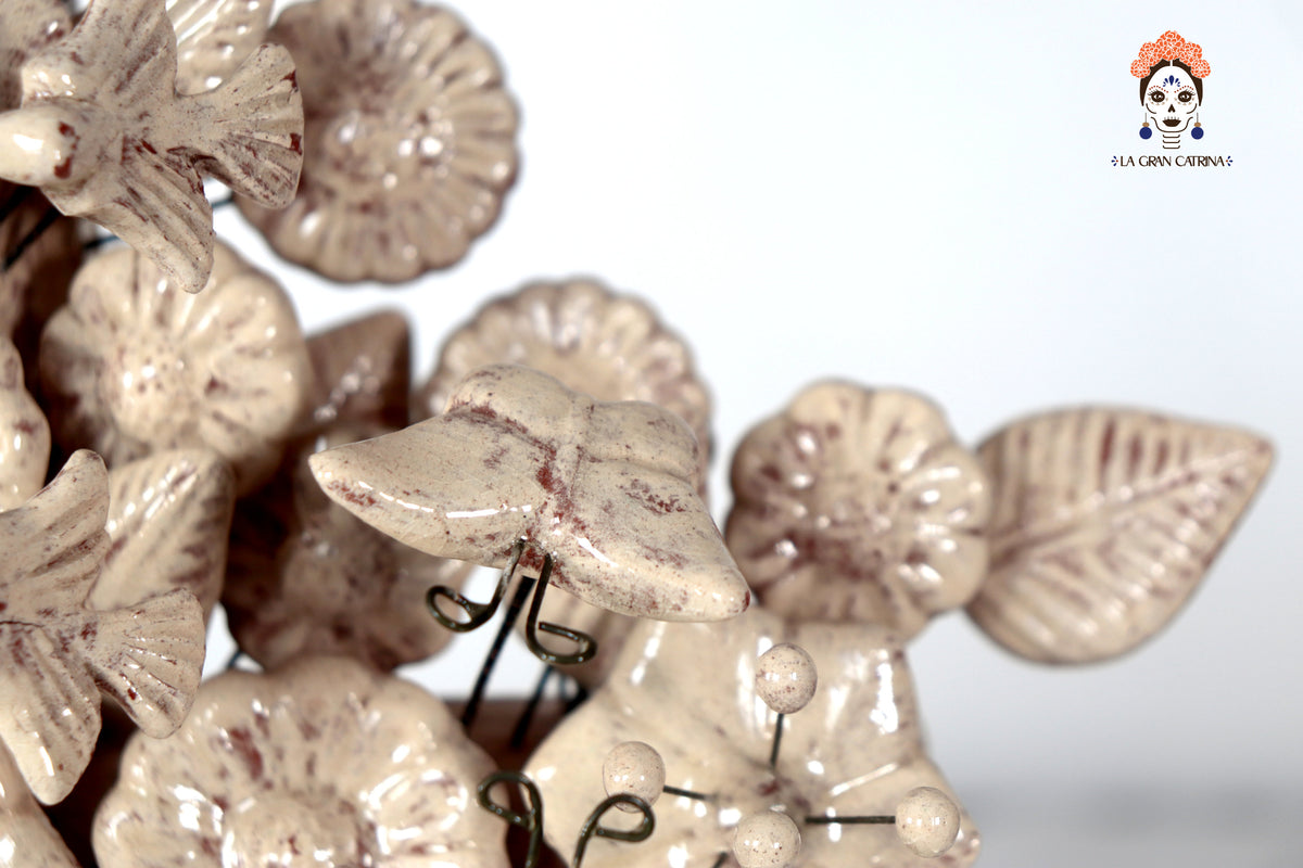 Cruz vintage vidriada de 22 cm. - 8.6 in.