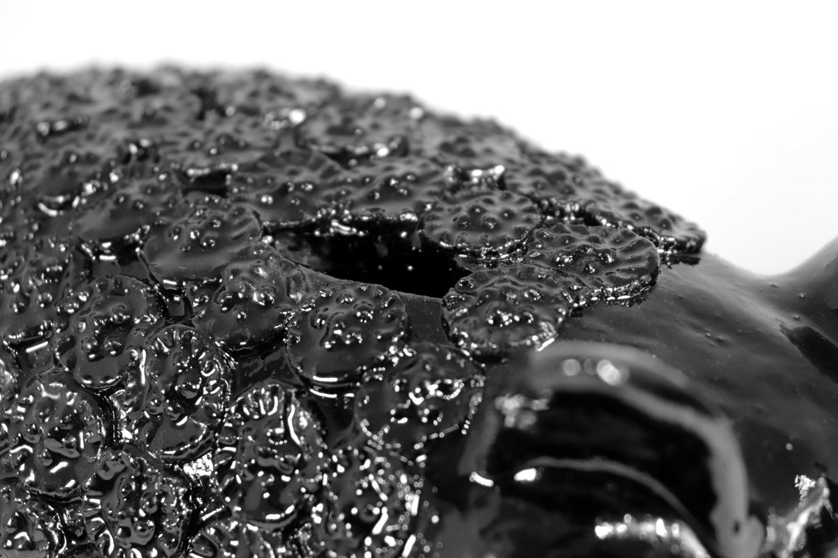 Cochinito - Cerdo de ahorro mediano - Negro - 27 cm. 11 in.