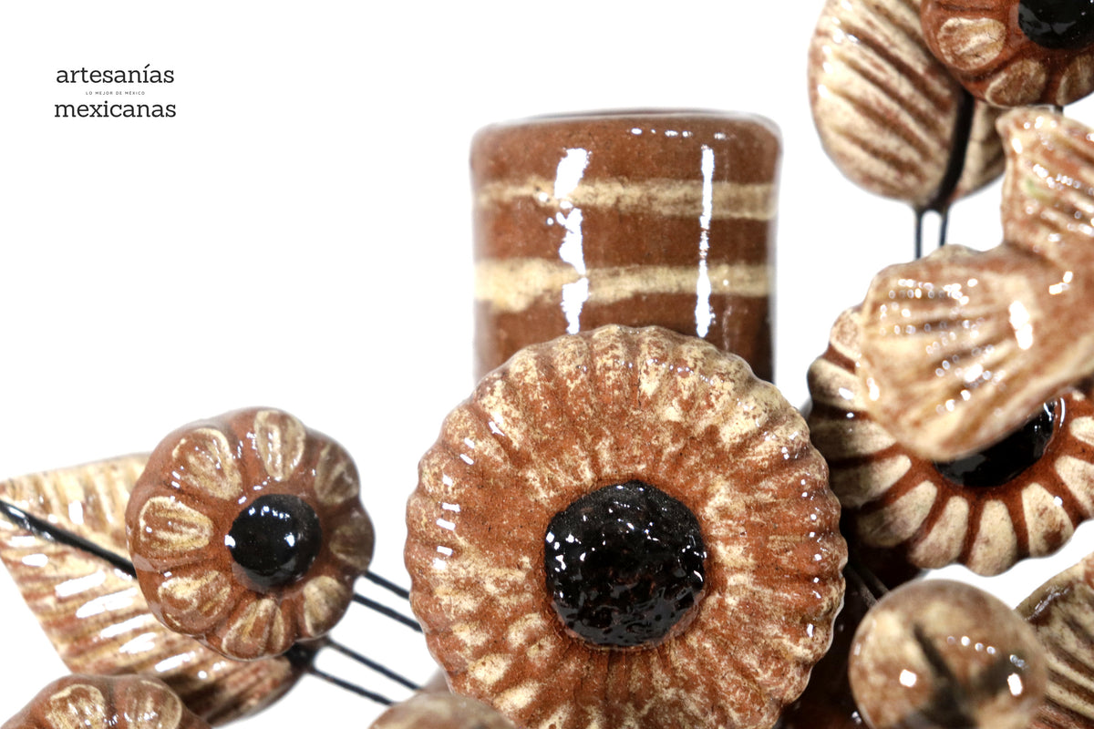 Árbol de la Vida Mediano Marrón – 3 Velas - 35 cm. 14 in.