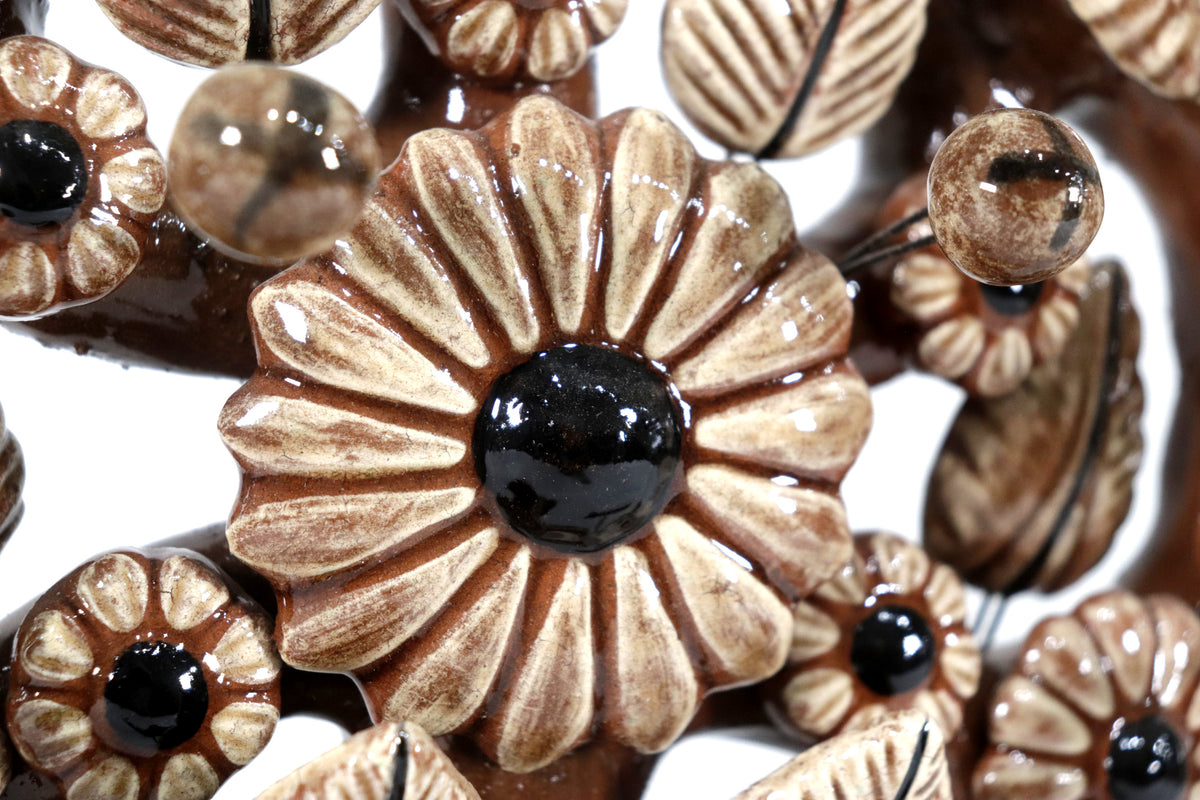 Árbol de la Vida Mediano Marrón – 3 Velas - 35 cm. 14 in.