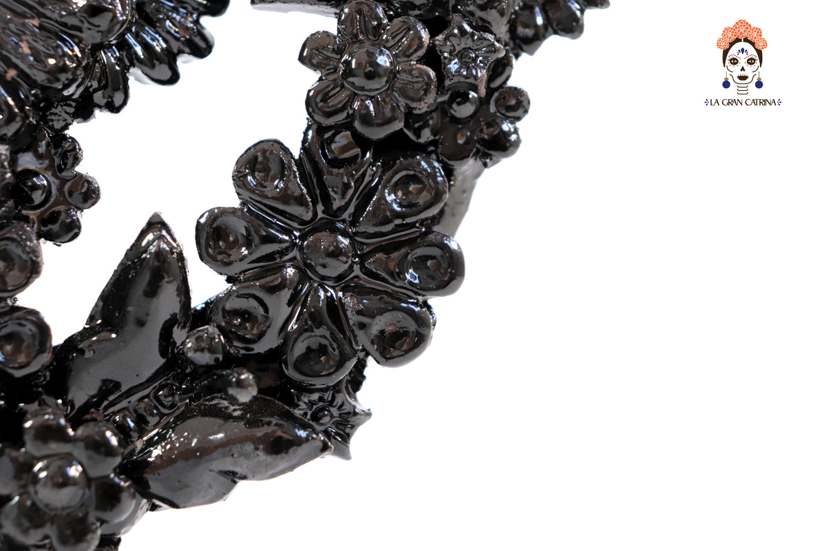Candelero negro de 5 velas - 26.5 cm. 10.4 in. Candelabros