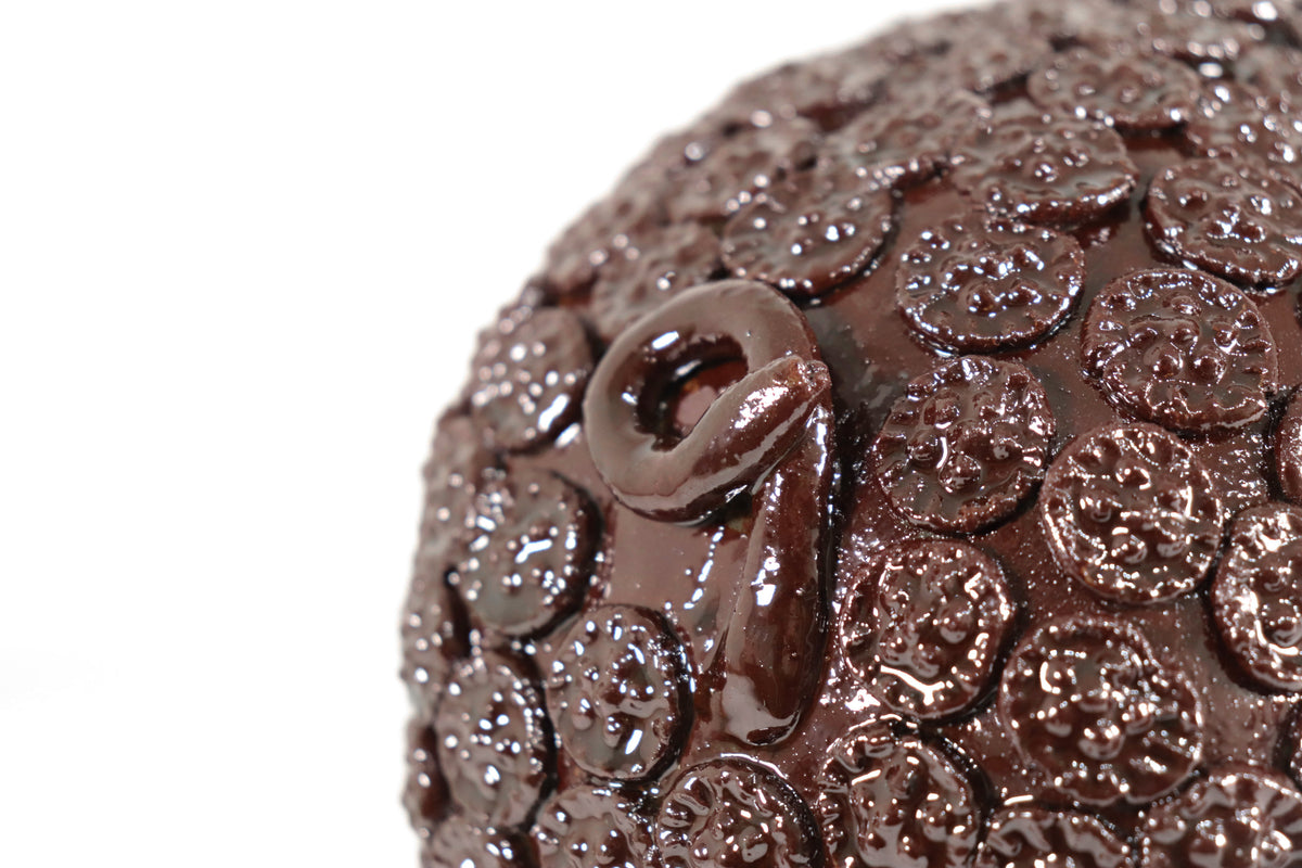 Cochinito - Cerdo de ahorro mediano - Café - 27 cm. 11 in.