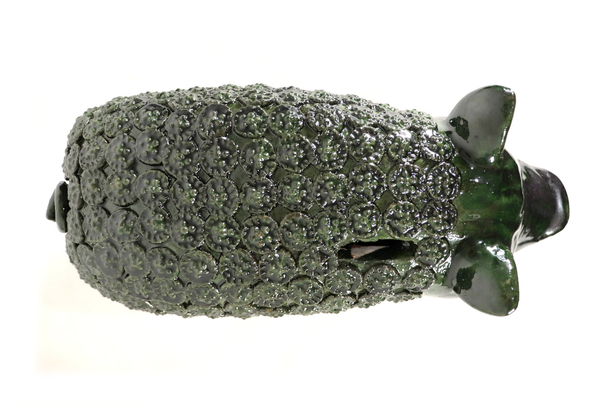 Cochinito - Cerdo de ahorro mediano - Verde - 27 cm. 11 in. - En producción Vidriado Santa Fe