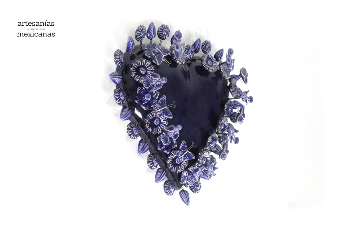 Corazón grande - Azul - 40 cm. 16 in