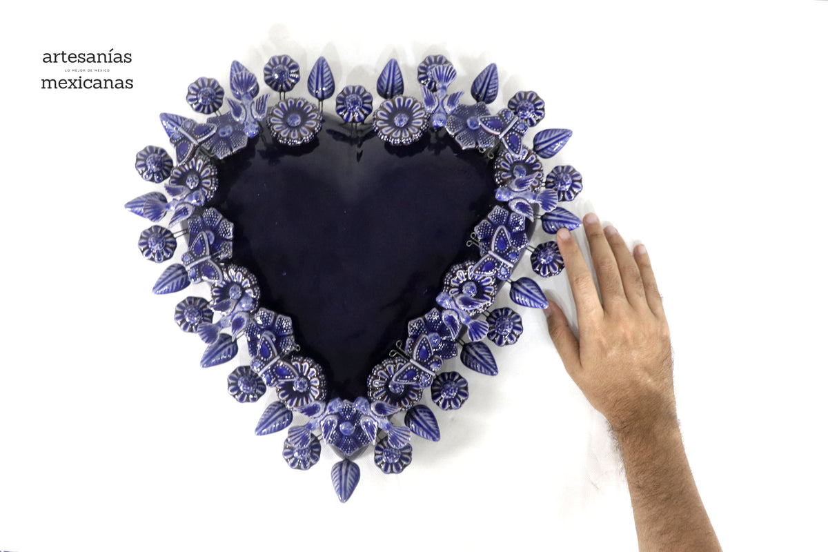 Corazón grande - Azul - 40 cm. 16 in