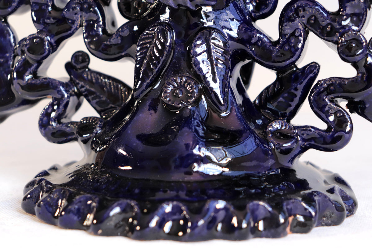 Candelero Azul de 25 velas - 63 cm. 25 in.