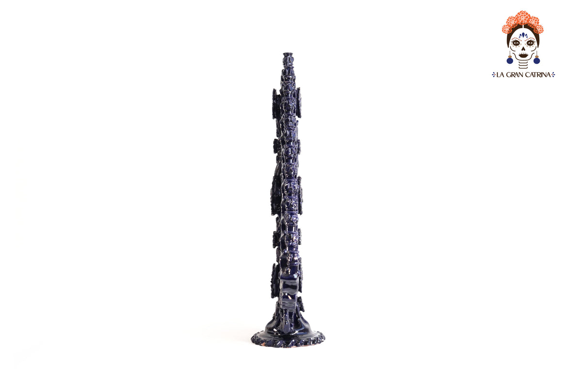 Candelero Azul de 25 velas - 63 cm. 25 in.
