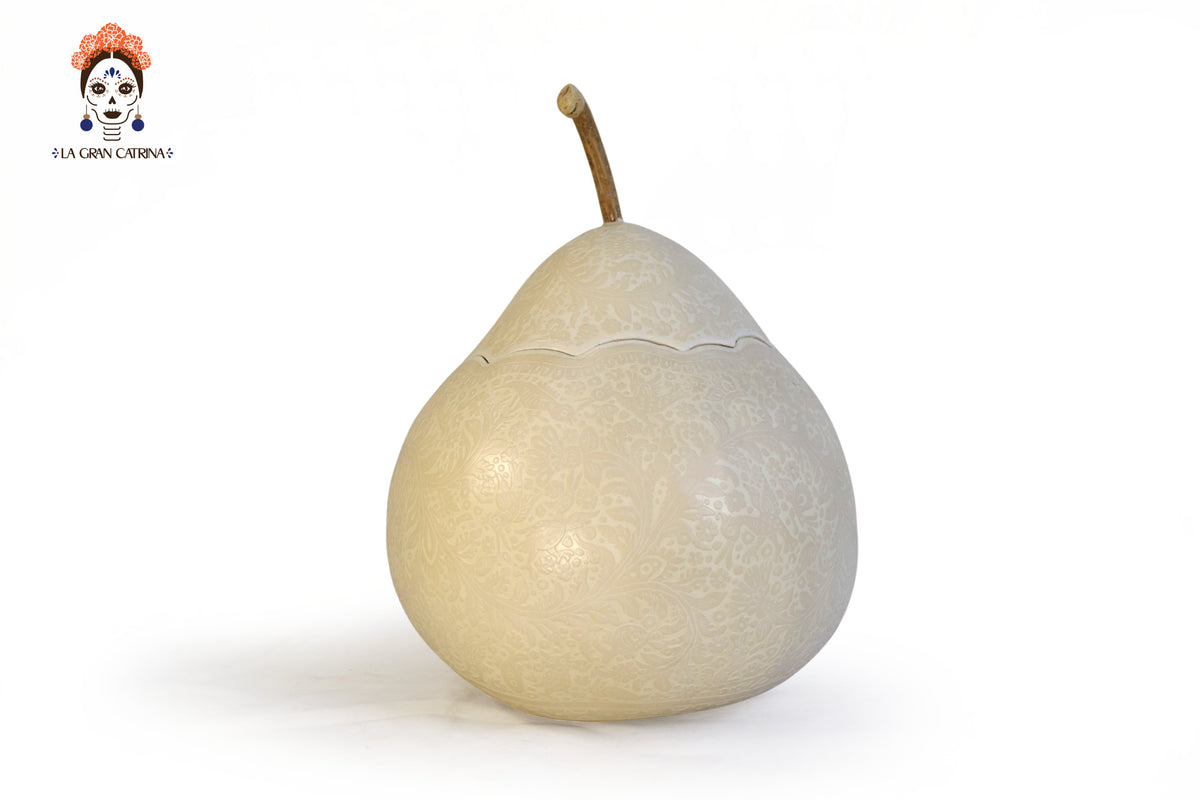 Guaje blanco artesanal grande - 32.5 cm. 12.7 in. Artesanía