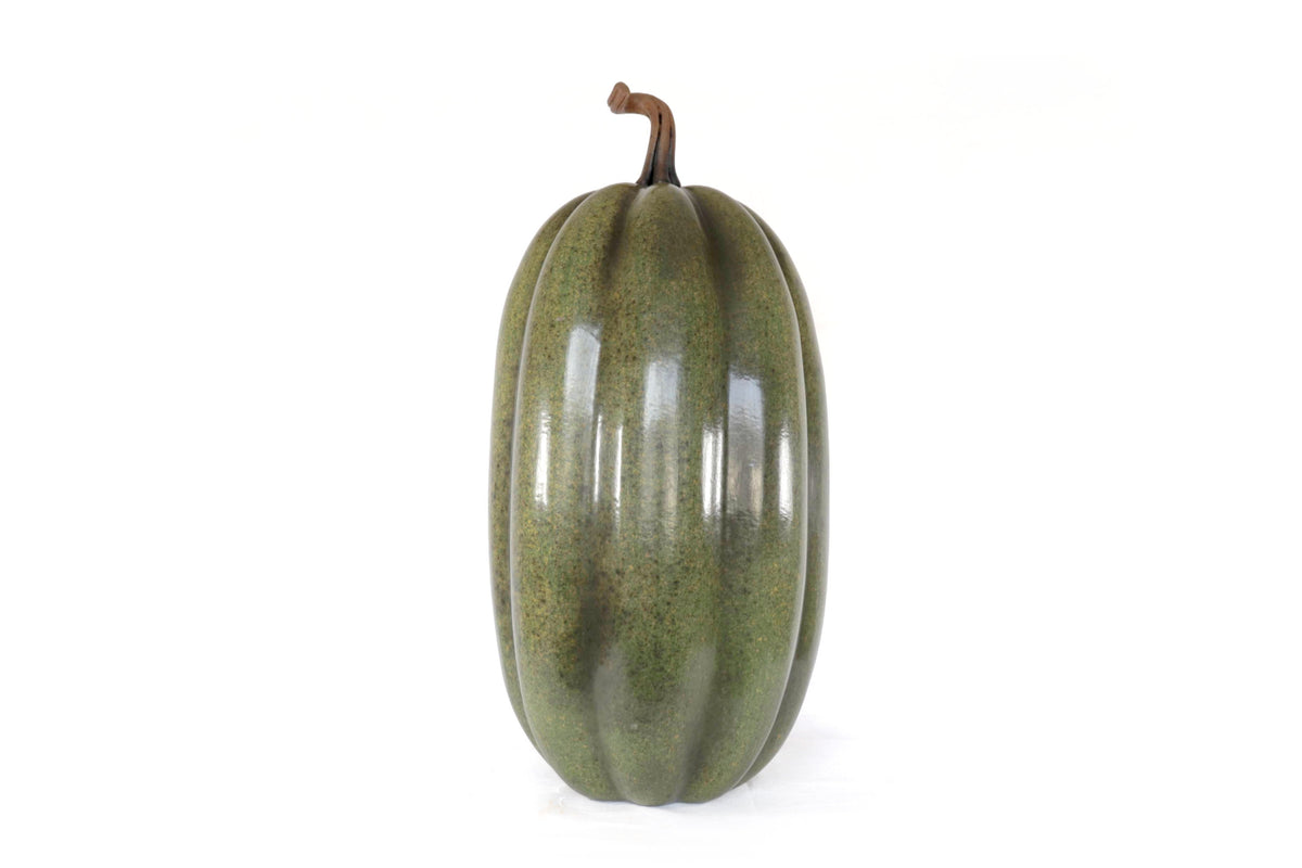 Calabaza verde grande de barro - 67 cm. 26.3 in. Calabaza