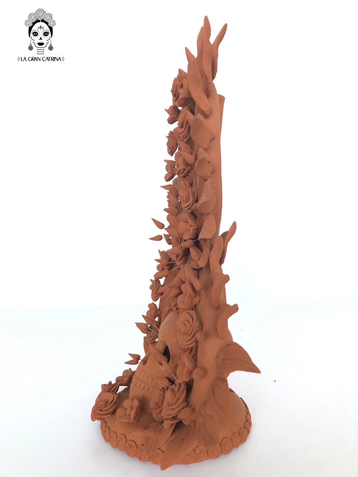 Ofrenda de Calavera - Barro natural 41 cm. Artesanía