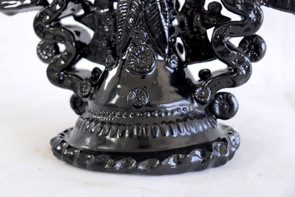 Candelero de 5 velas negro - 26 cm. 10.2 in Candelabros