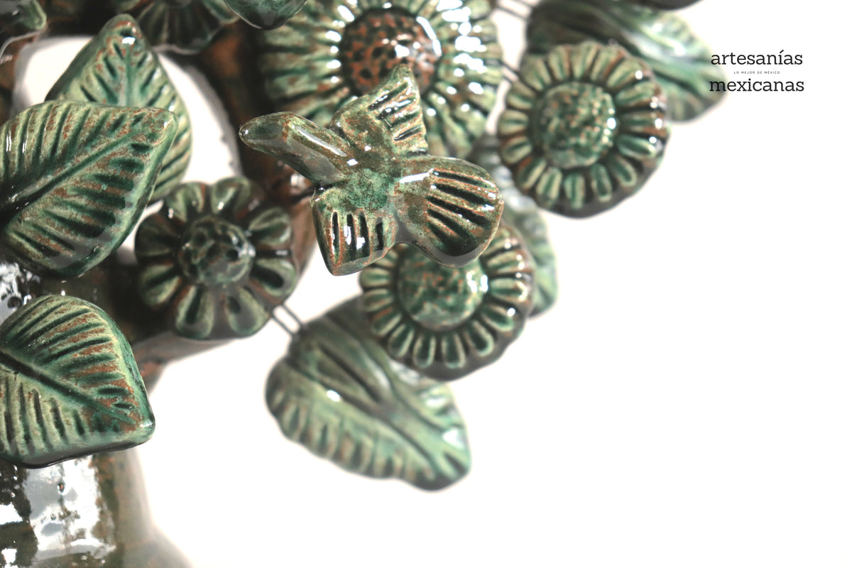 Árbol de la Vida Mediano Verde – 3 Velas - 37 cm. 14.5 in.