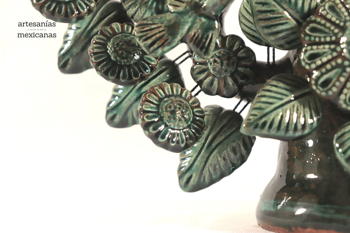 Árbol de la Vida Mediano Verde – 3 Velas - 37 cm. 14.5 in.