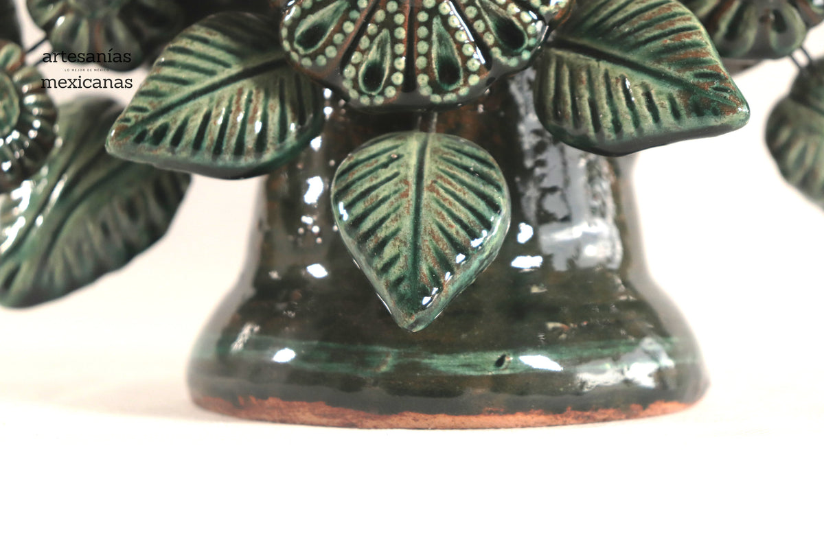 Árbol de la Vida Mediano Verde – 3 Velas - 37 cm. 14.5 in.