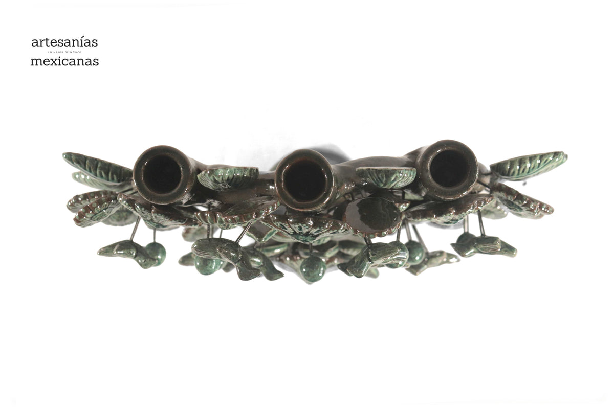 Árbol de la Vida Mediano Verde – 3 Velas - 37 cm. 14.5 in.