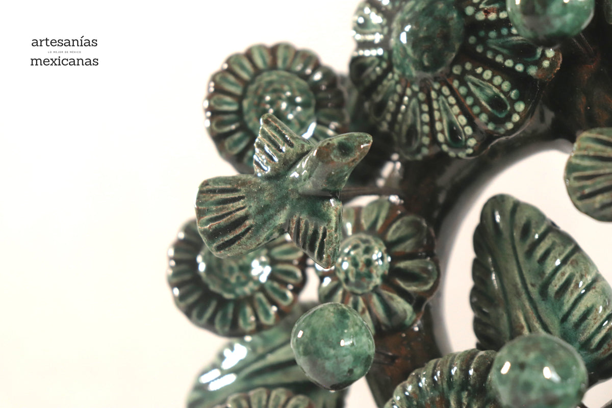 Árbol de la Vida Mediano Verde – 3 Velas - 37 cm. 14.5 in.