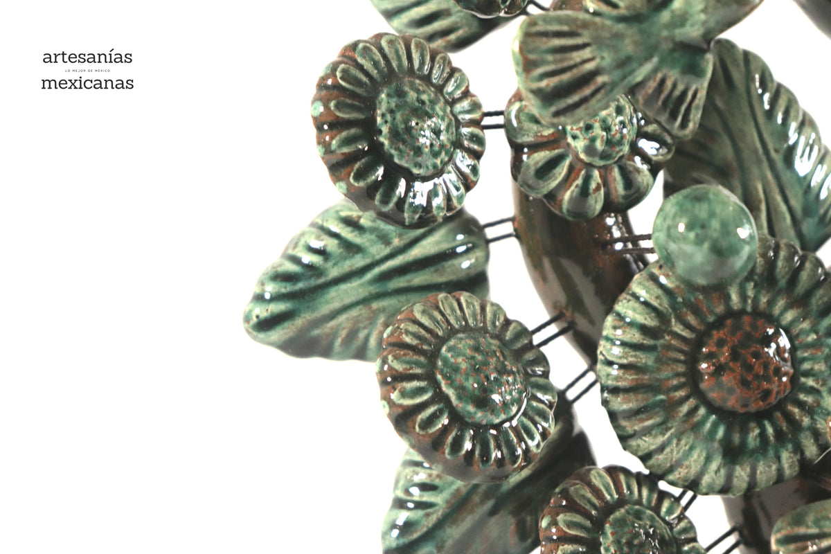 Árbol de la Vida Mediano Verde – 3 Velas - 37 cm. 14.5 in.