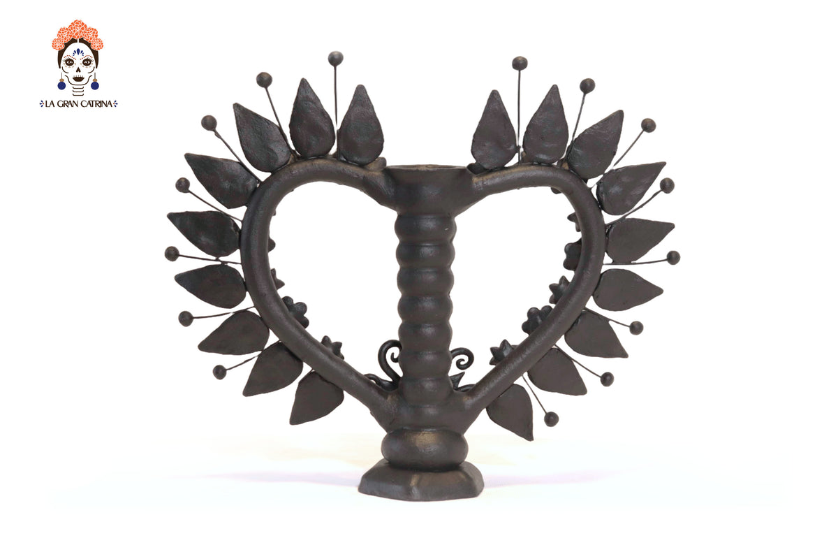 Candelero de Corazón Negro