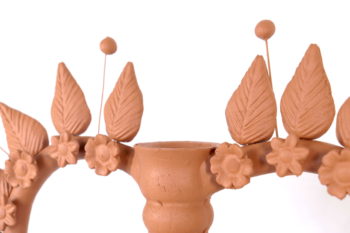 Candelero de Corazón de Barro