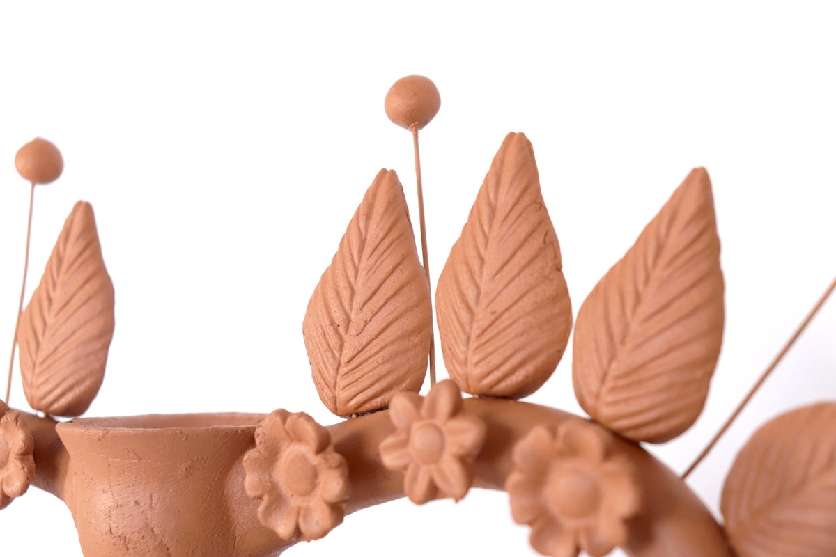 Candelero de Corazón de Barro