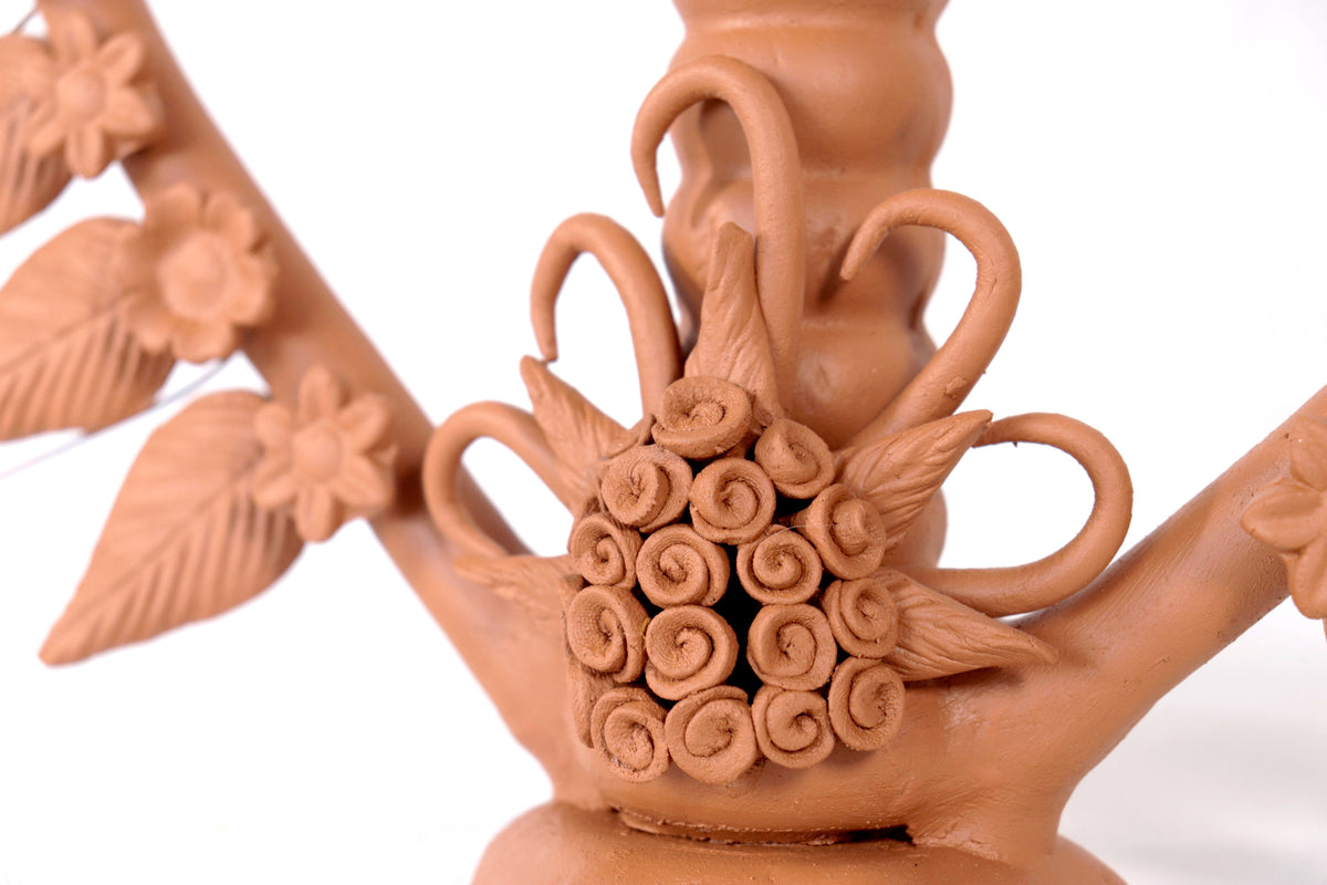 Candelero de Corazón de Barro