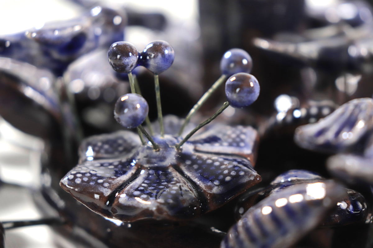 Corona de Adviento Azul - 35 cm. 13.7 in.